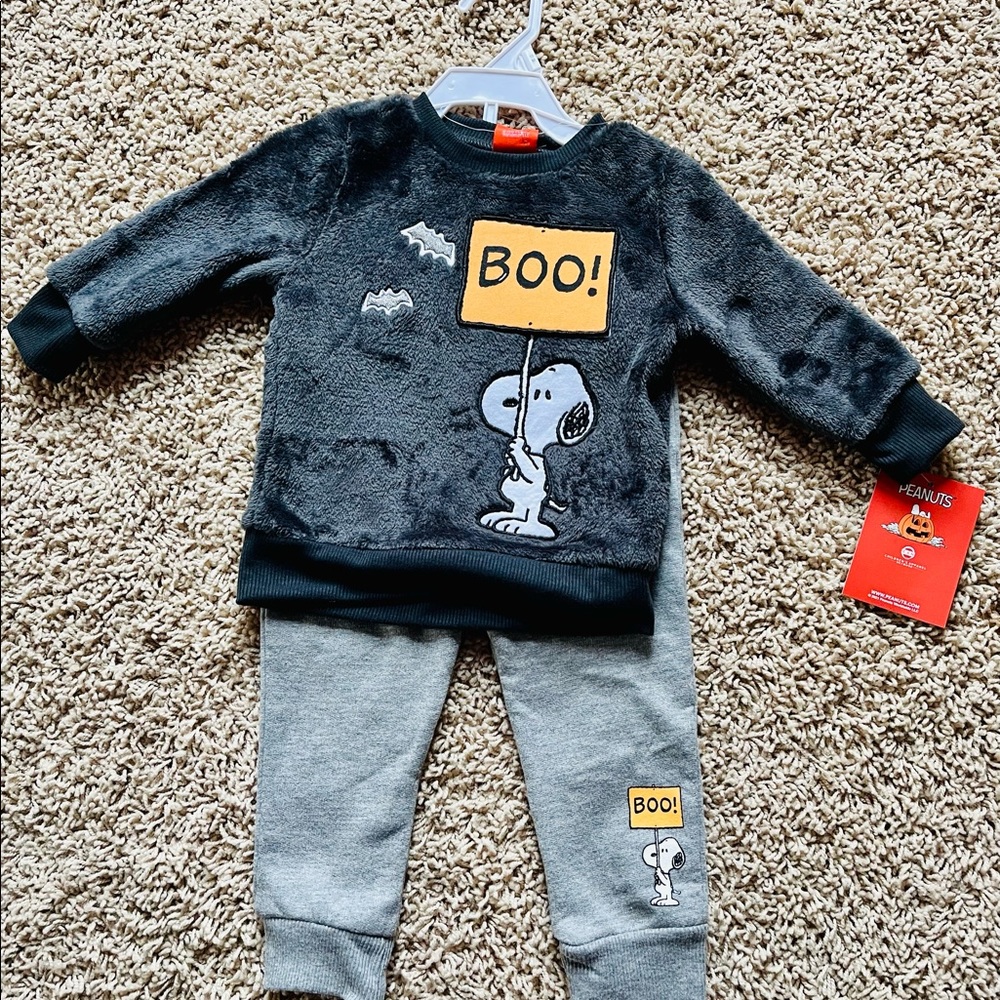 baby 2 pcs peanuts pullover and jogger set 18 months